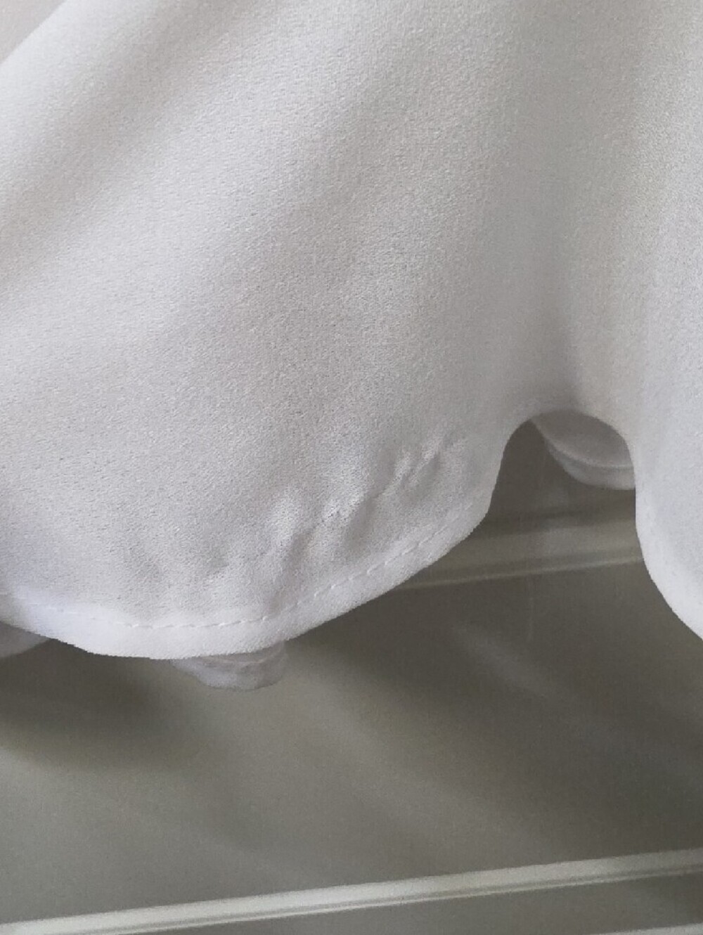 Altar'd State White Ruffle Faux Wrap Mini Dress - Medium - Picture 5 of 10